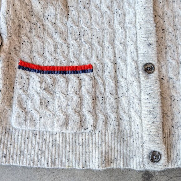 Kule The Sally Chinchilla Cashmere Cardigan Sweater medium - Picture 4 of 11